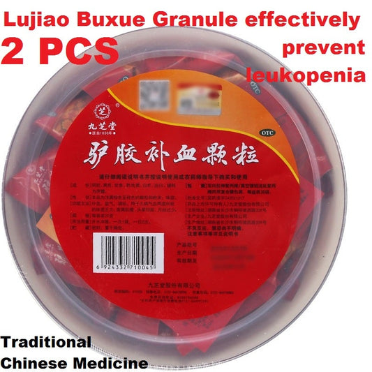 30 sachets*2 boxes. Lujiao Buxue Granule effectively prevent leukopenia. Herbal Medicine. Traditional Chinese Medicine. Lu Jiao Bu Xue Ke Li.