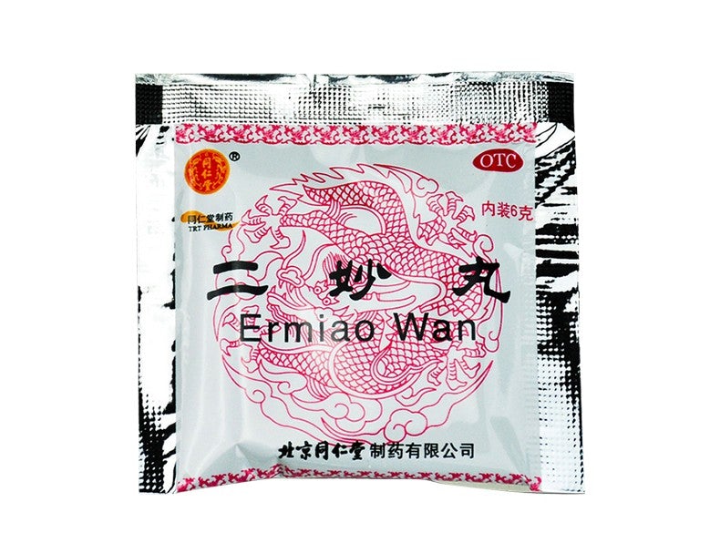 6g*12 sachets*5 boxes/Pkg. Ermiao Wan for urinary tract infections or uterine bleeding.Er Miao Wan. 二妙丸